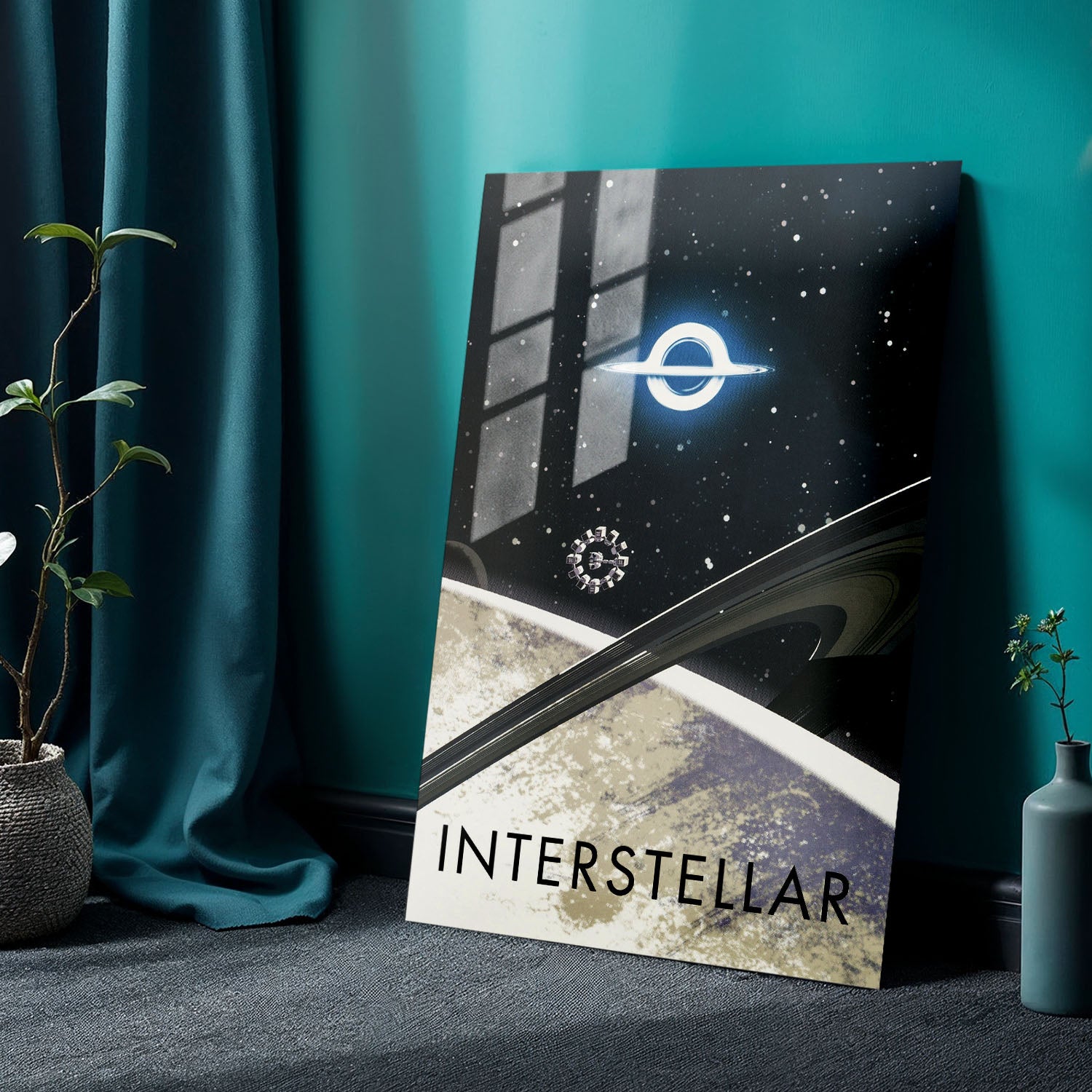 Flex Designs Metal Poster Interstellar Travel 2014) 24 x 36" Home Goods - Movie 2014 Movie Metal Poster