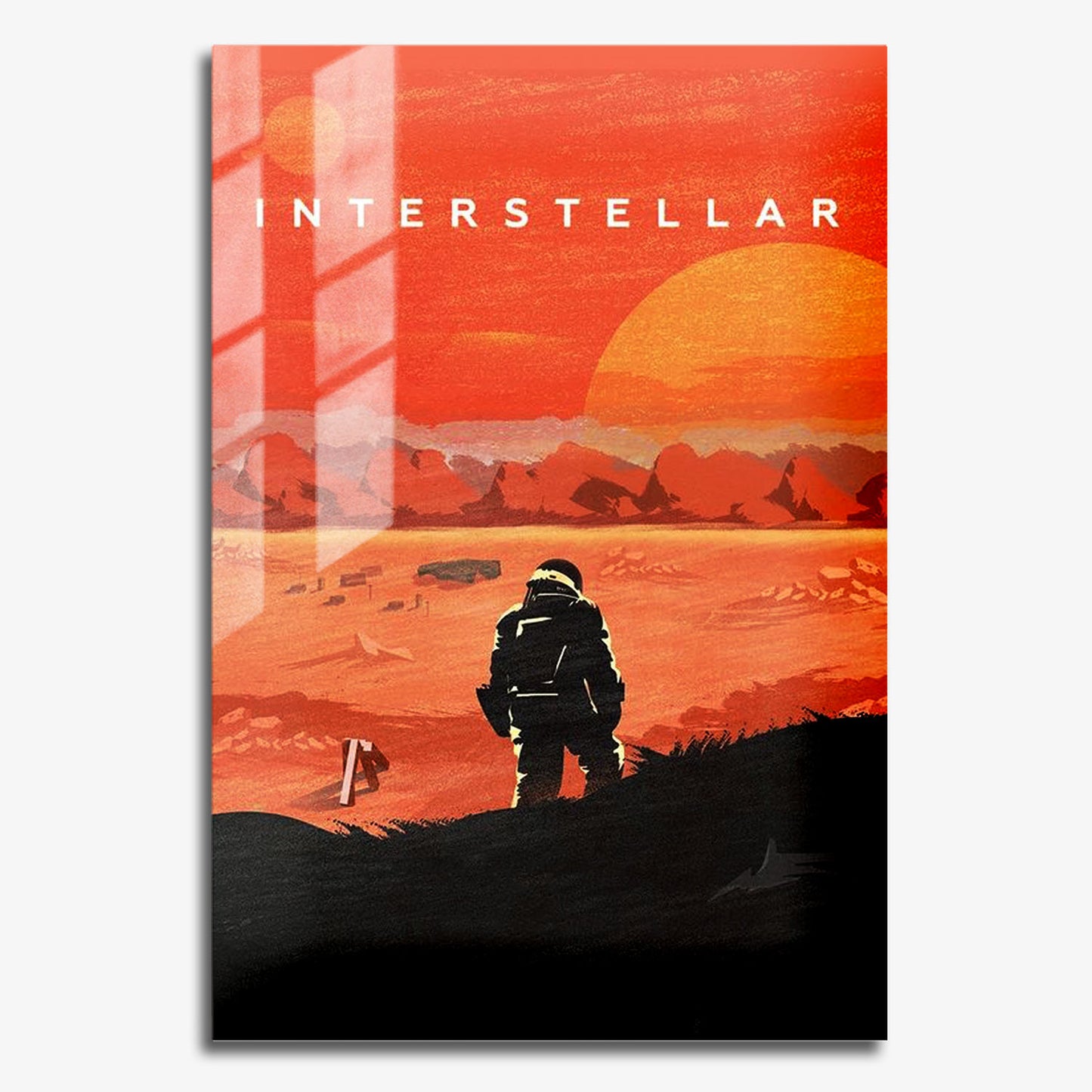 Flex Designs Metal Poster Interstellar World 11 x 17" Home Goods - Movie 2014 Movie Metal Poster