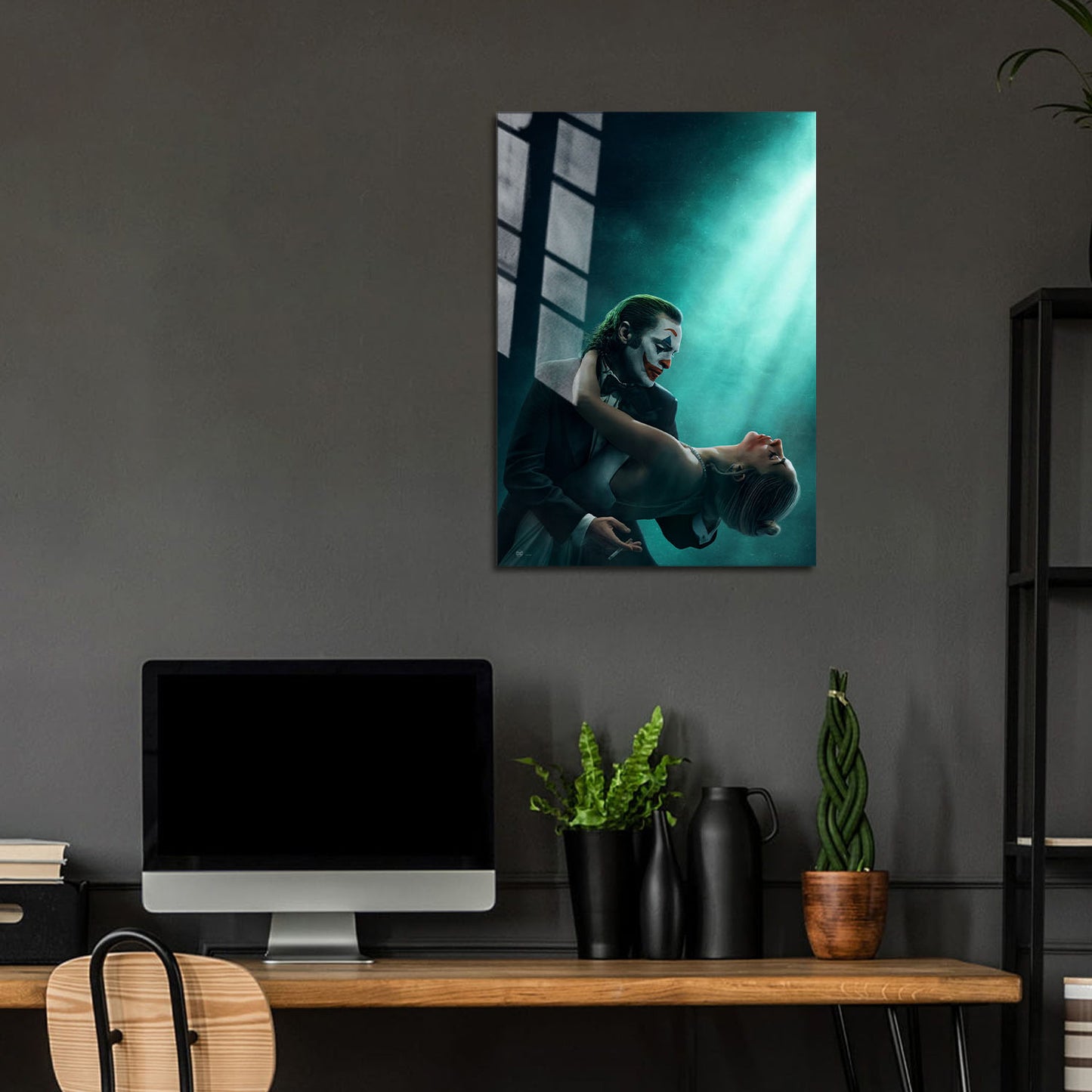 Flex Designs Metal Poster Joker Folie a Deux Key Art 24 x 36" Home Goods - Movie 2024 Movie Metal Poster