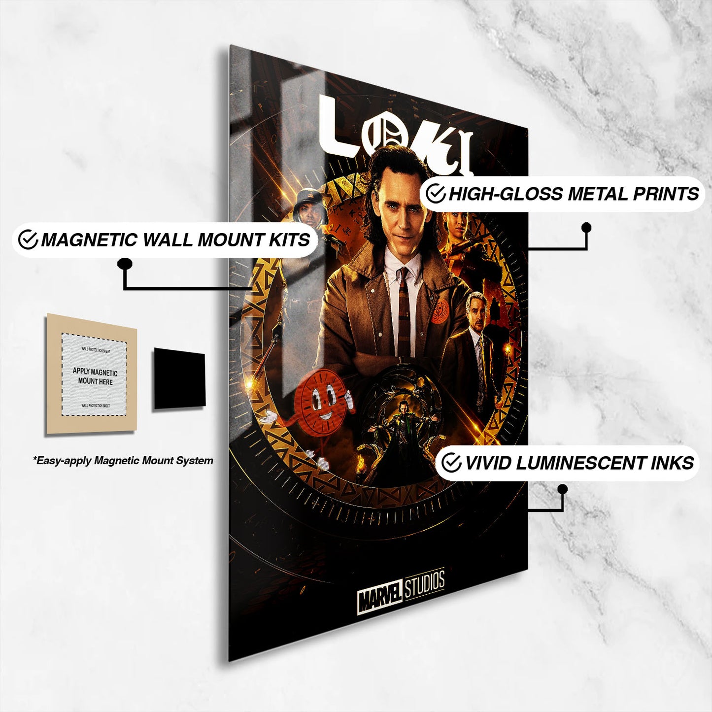 Flex Designs Metal Poster Loki Theatrical 16 x 24" Home Goods - TV show 2021 TV show Metal Poster