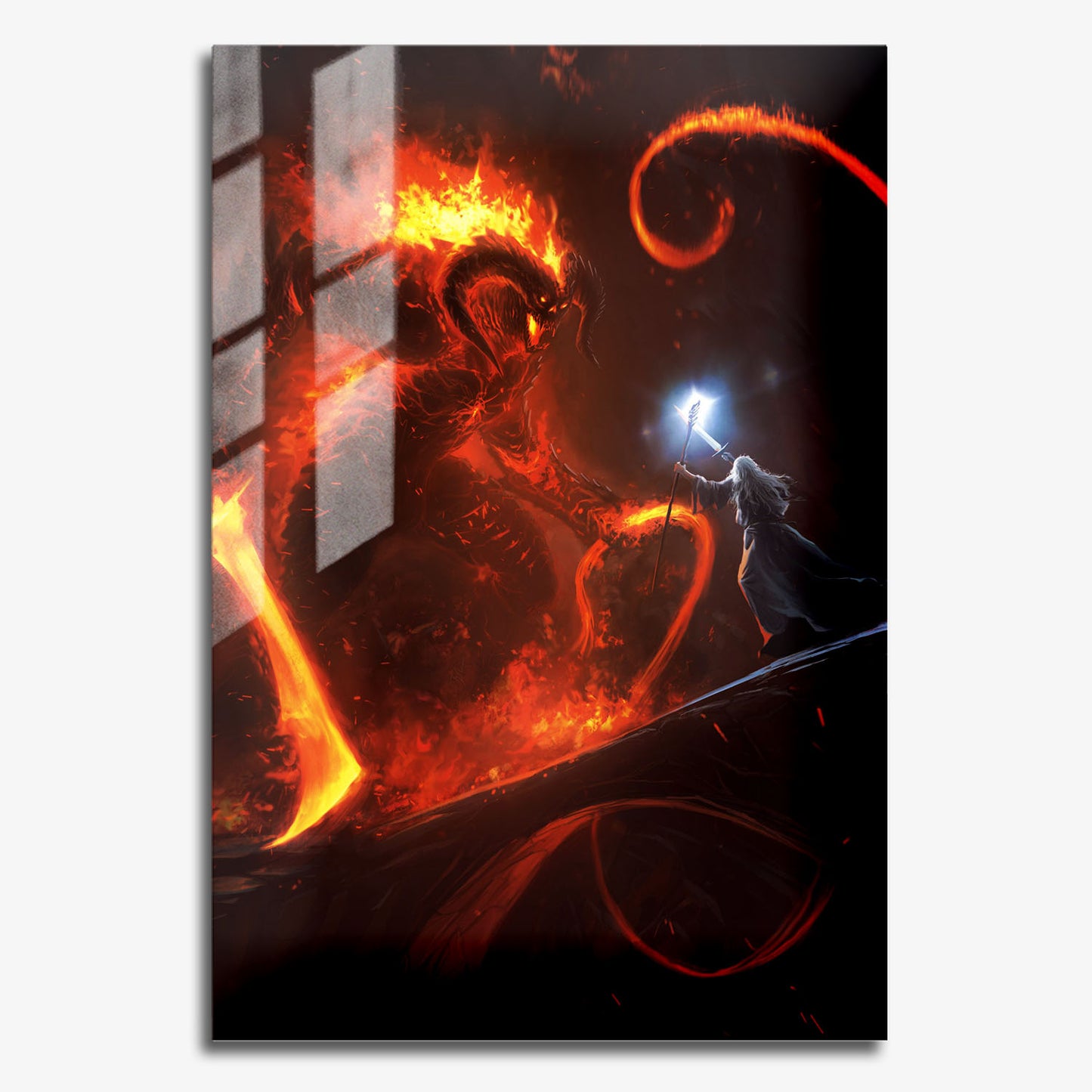 Flex Designs Metal Poster Lord of the Rings You Shall Not Pass 11 x 17" Home Goods - Movie 2001 Movie Metal Poster