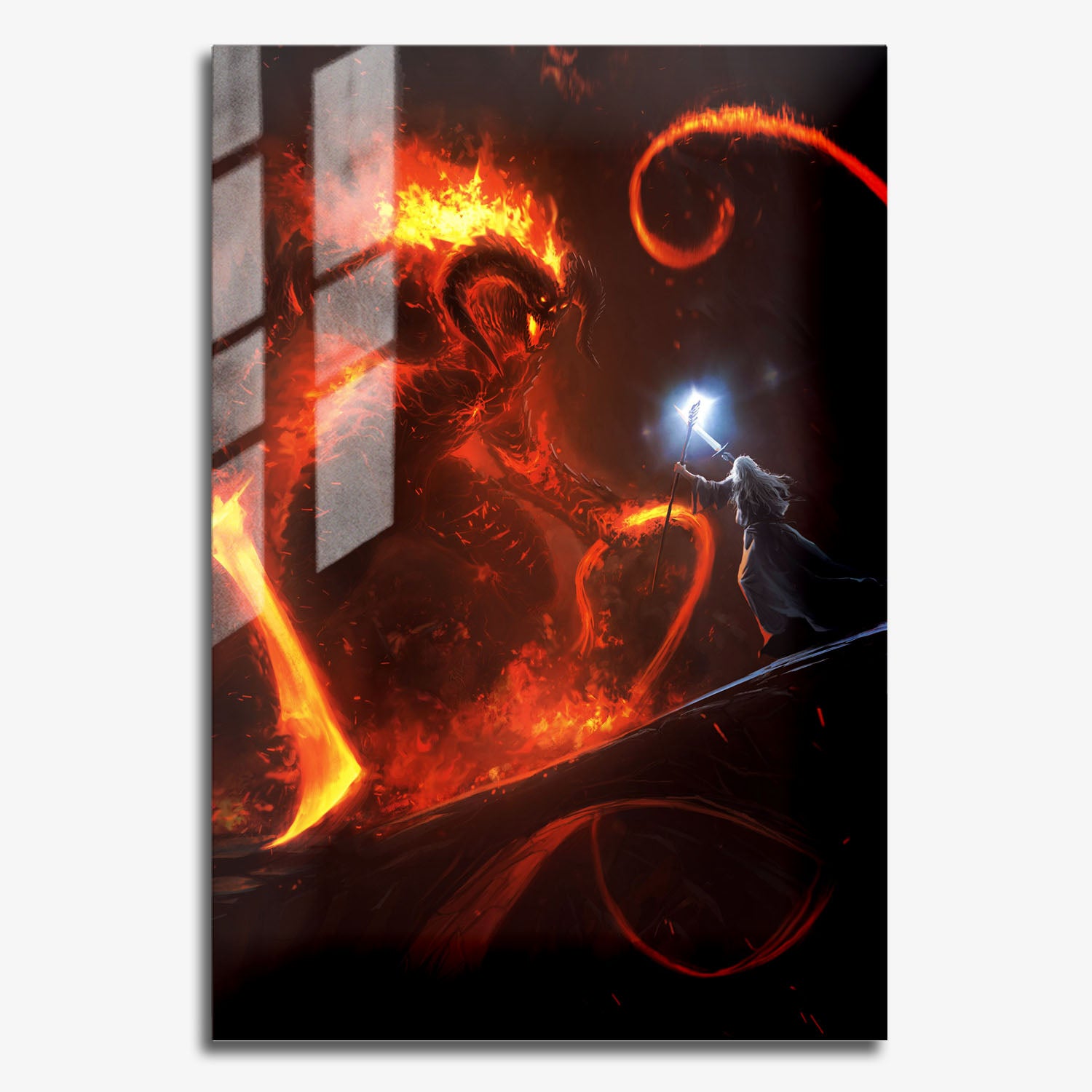 Flex Designs Metal Poster Lord of the Rings You Shall Not Pass 11 x 17" Home Goods - Movie 2001 Movie Metal Poster
