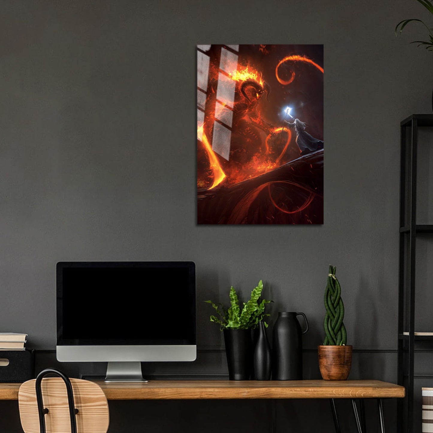 Flex Designs Metal Poster Lord of the Rings You Shall Not Pass 24 x 36" Home Goods - Movie 2001 Movie Metal Poster