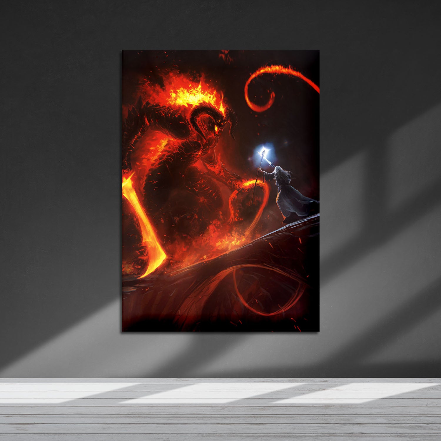 Flex Designs Metal Poster Lord of the Rings You Shall Not Pass 5 x 7" Home Goods - Movie 2001 Movie Metal Poster