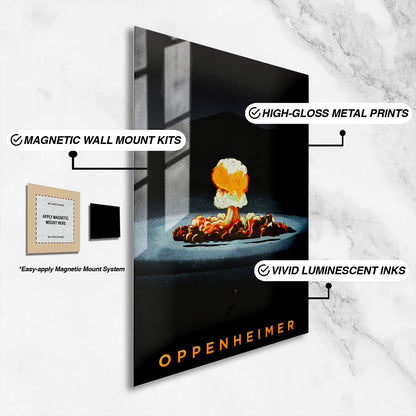 Flex Designs Metal Poster Oppenheimer Trinity 16 x 24" Home Goods - Movie 2023 Movie Metal Poster