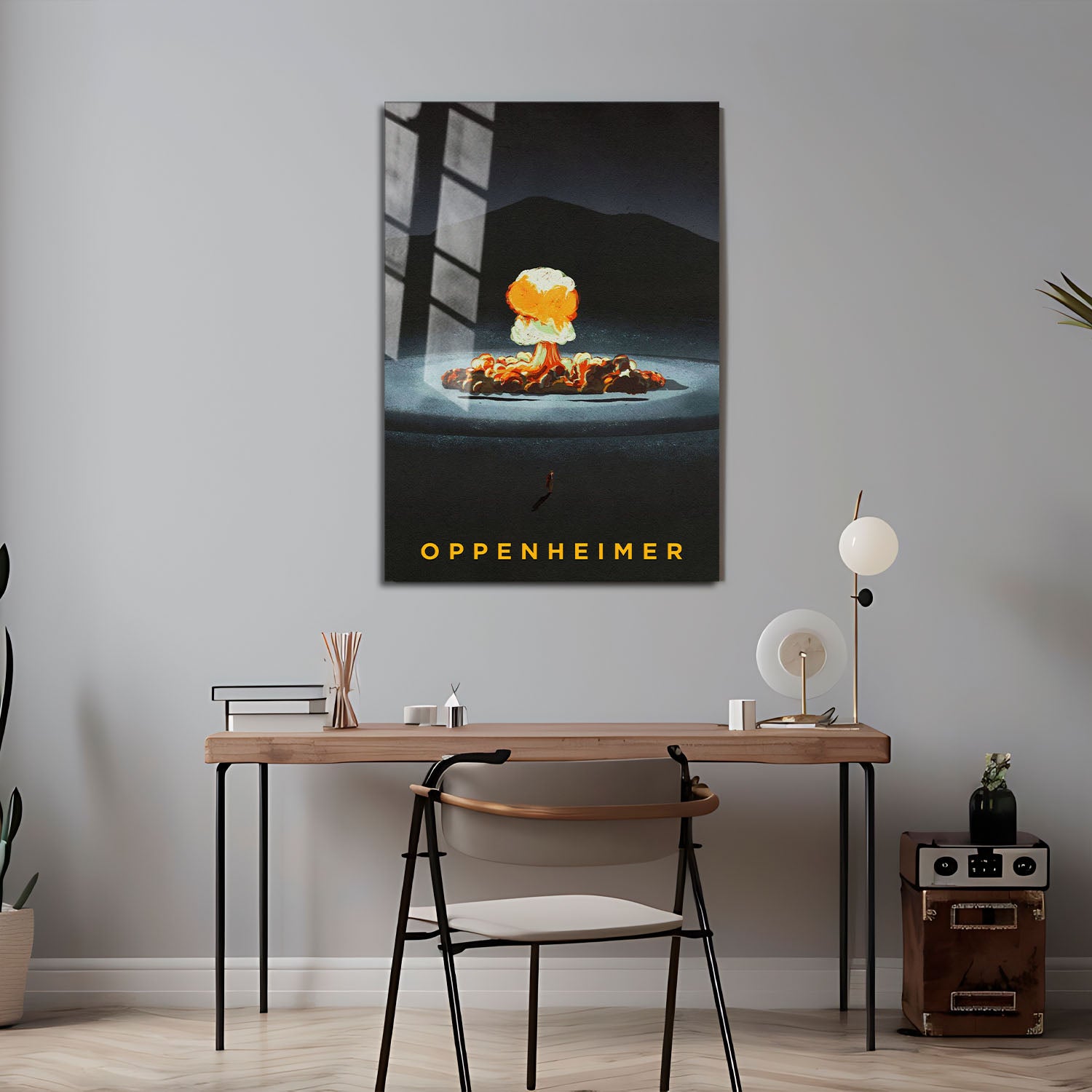 Flex Designs Metal Poster Oppenheimer Trinity 5 x 7" Home Goods - Movie 2023 Movie Metal Poster