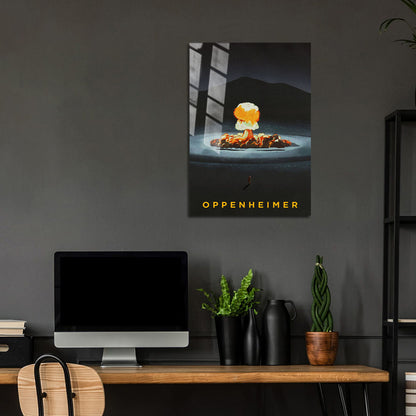 Flex Designs Metal Poster Oppenheimer Trinity 24 x 36" Home Goods - Movie 2023 Movie Metal Poster