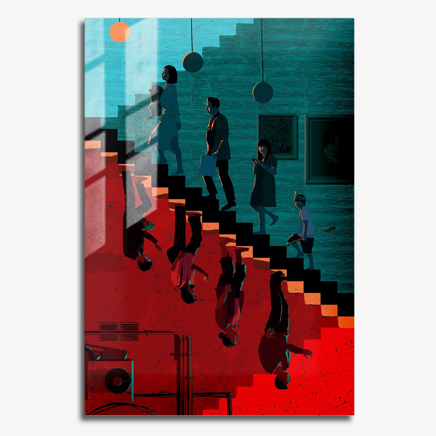 Flex Designs Metal Poster Parasite Cartoon 11 x 17" Home Goods - Movie 2019 Movie Metal Poster