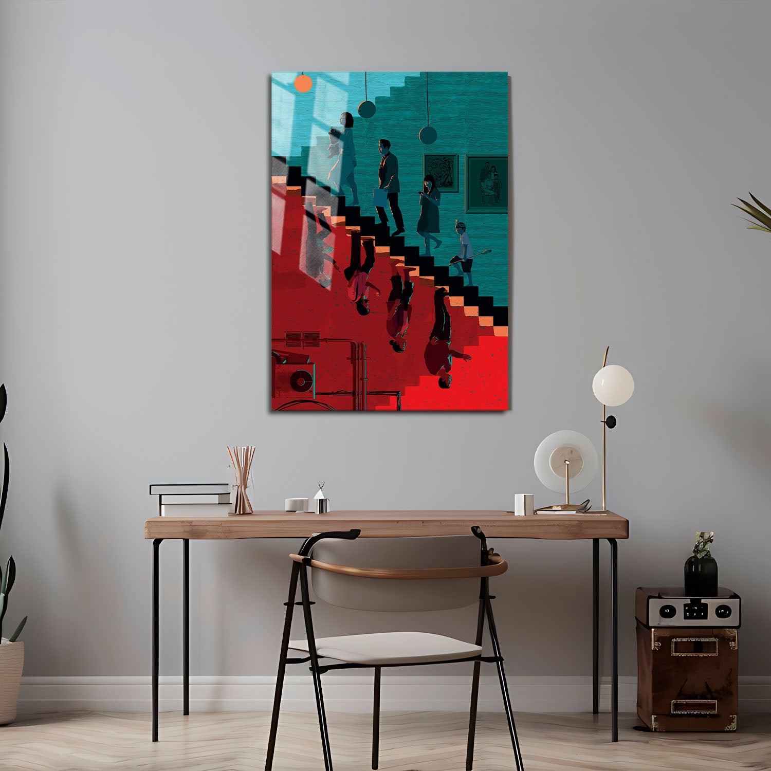 Flex Designs Metal Poster Parasite Cartoon 5 x 7" Home Goods - Movie 2019 Movie Metal Poster