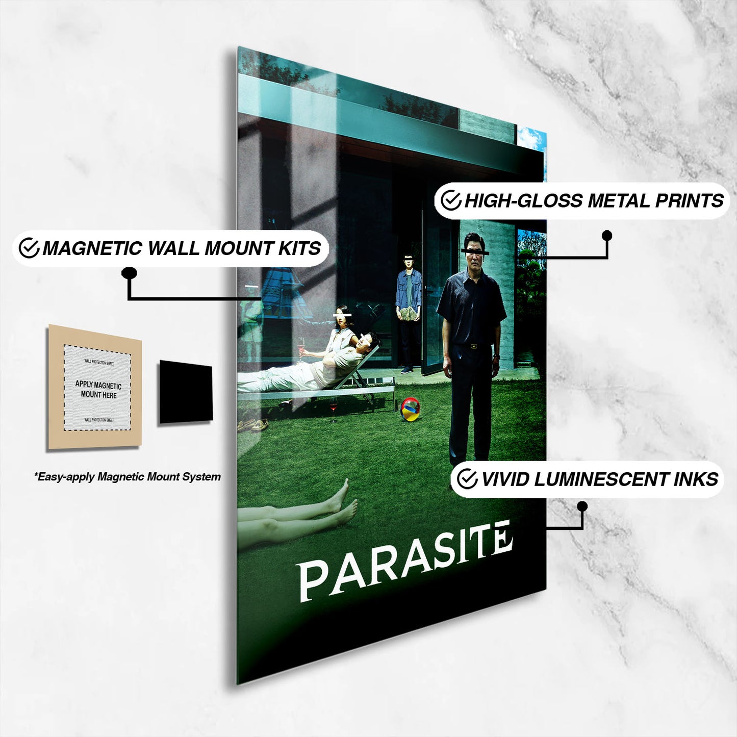 Flex Designs Metal Poster Parasite 16 x 24" Home Goods - Movie 2019 Movie Metal Poster