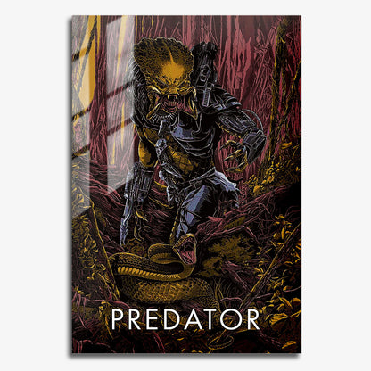 Flex Designs Metal Poster Predator Sketch 11 x 17" Home Goods - Movie 1987 Movie Metal Poster