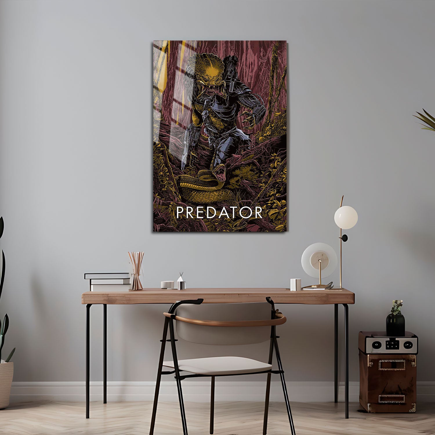 Flex Designs Metal Poster Predator Sketch 5 x 7" Home Goods - Movie 1987 Movie Metal Poster
