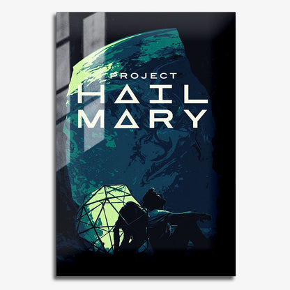 Flex Designs Metal Poster Project Hail Mary Simple 11 x 17" Home Goods - Movie 2026 Movie Metal Poster
