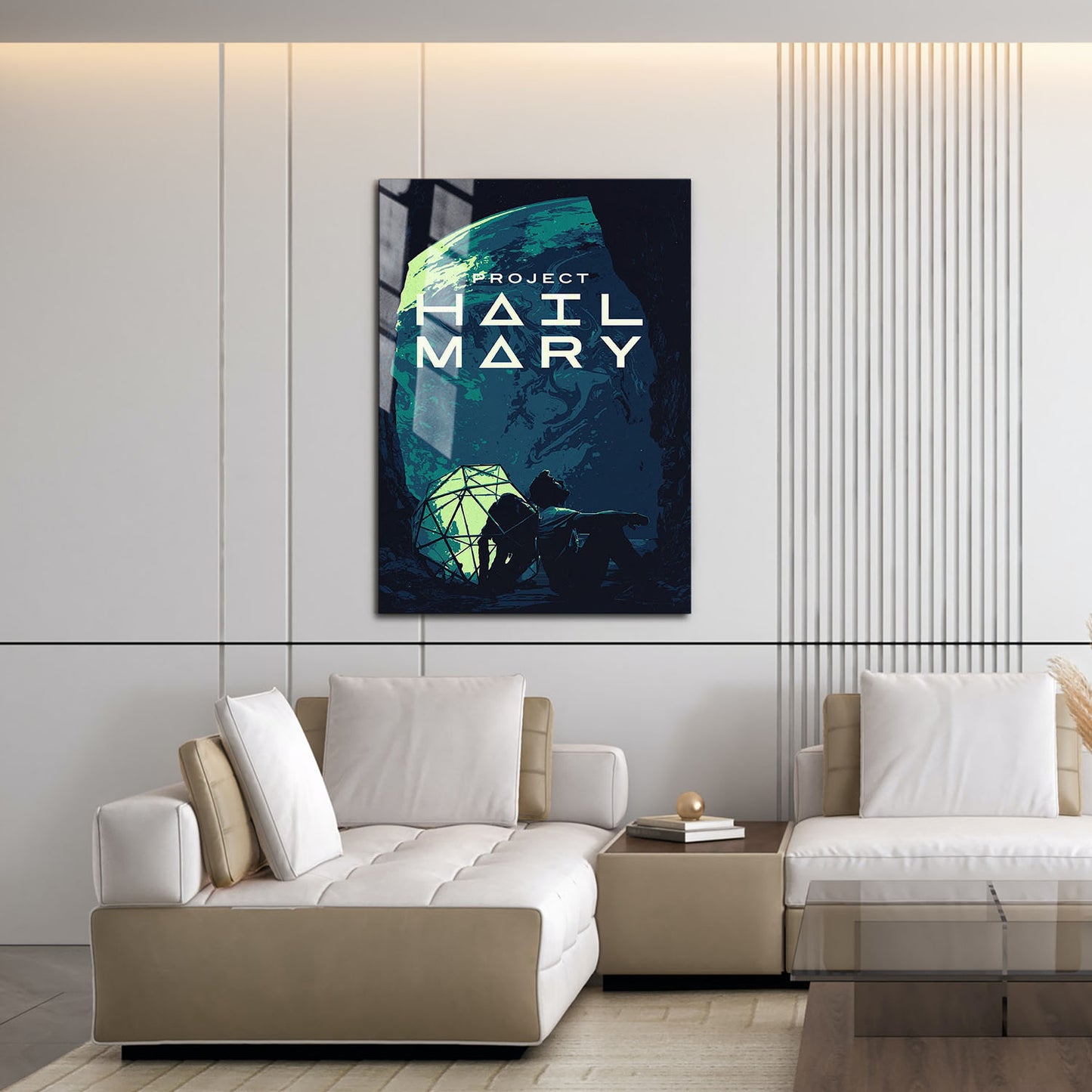 Flex Designs Metal Poster Project Hail Mary Simple 16 x 24" Home Goods - Movie 2026 Movie Metal Poster
