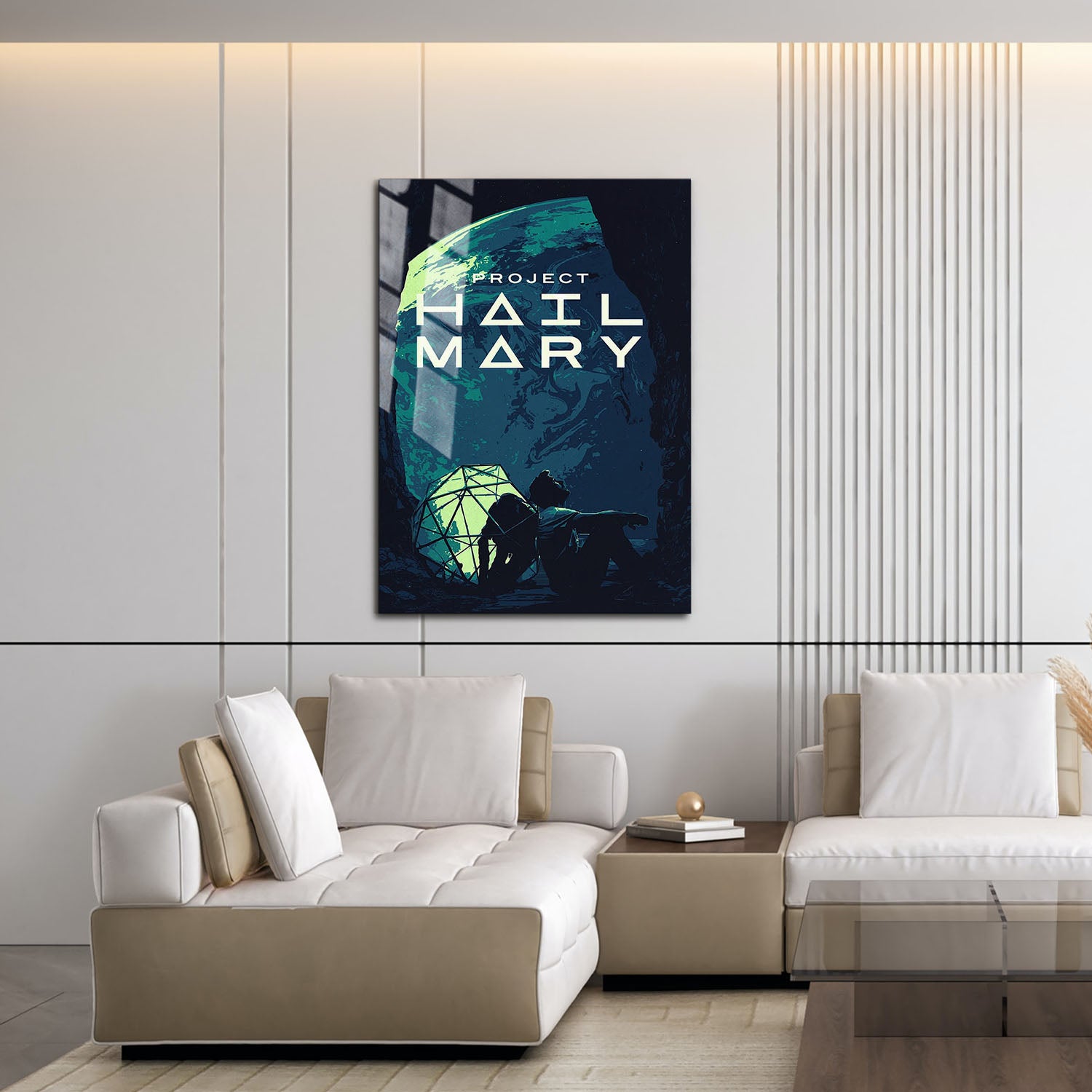 Flex Designs Metal Poster Project Hail Mary Simple 16 x 24" Home Goods - Movie 2026 Movie Metal Poster