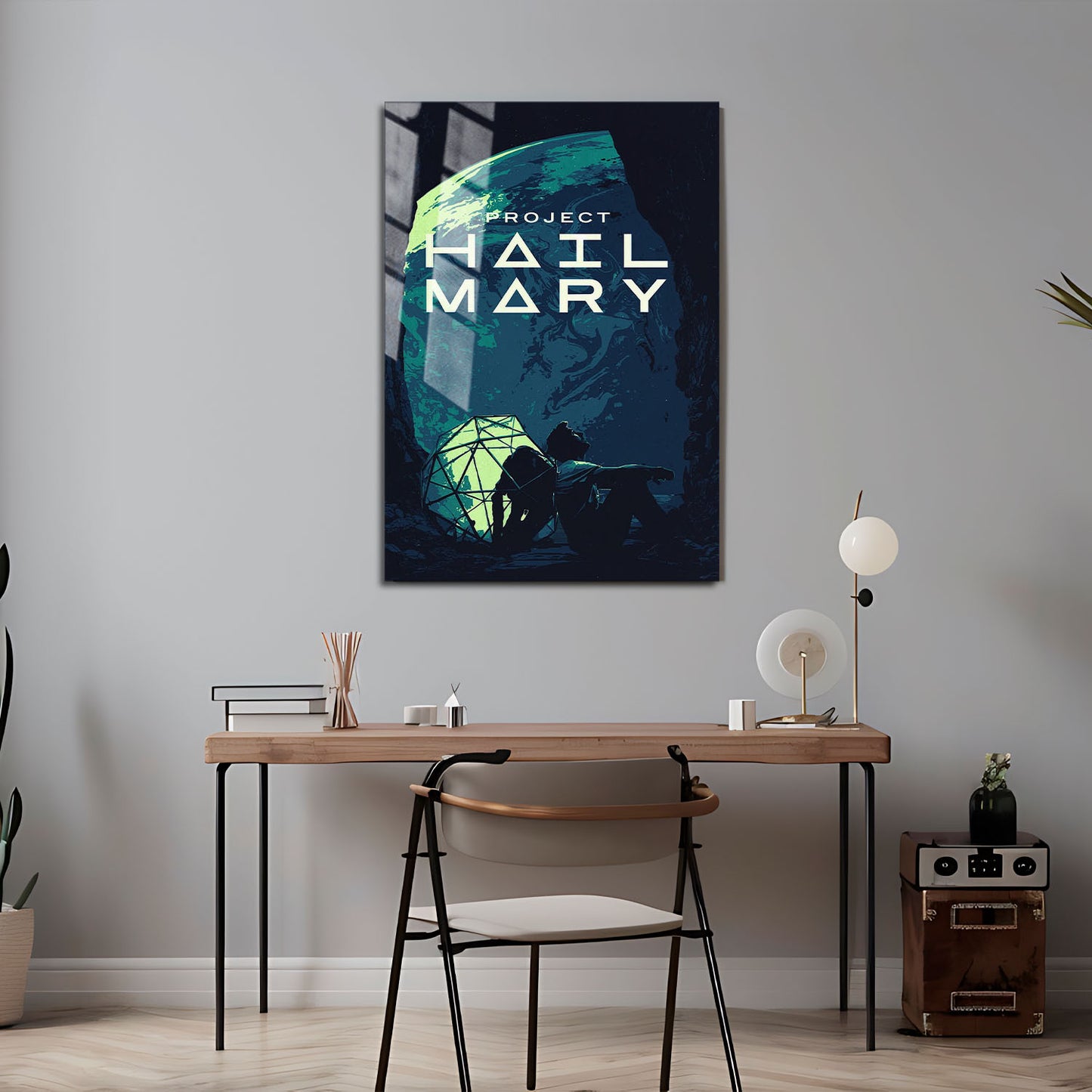 Flex Designs Metal Poster Project Hail Mary Simple 5 x 7" Home Goods - Movie 2026 Movie Metal Poster