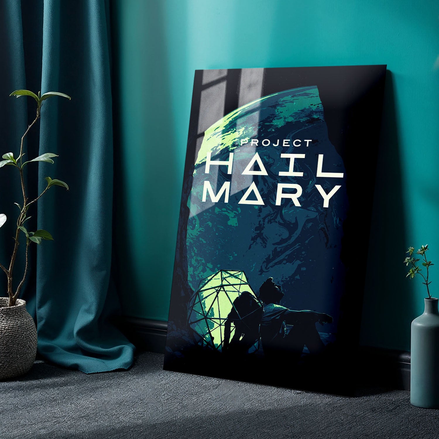 Flex Designs Metal Poster Project Hail Mary Simple 24 x 36" Home Goods - Movie 2026 Movie Metal Poster