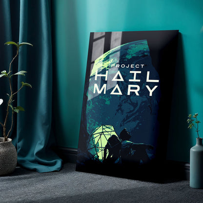 Flex Designs Metal Poster Project Hail Mary Simple 24 x 36" Home Goods - Movie 2026 Movie Metal Poster