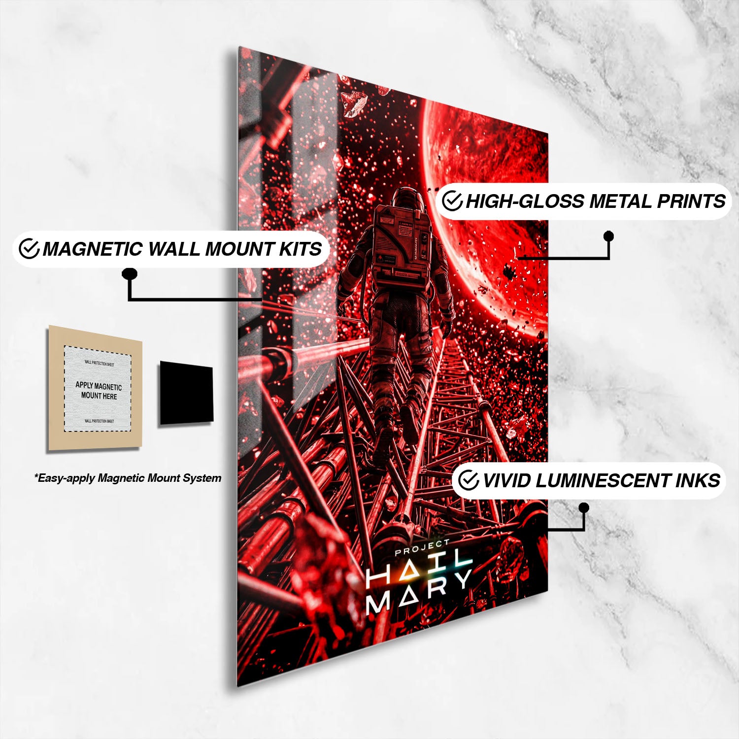 Flex Designs Metal Poster Project Hail Mary Astrophage 16 x 24" Home Goods - Movie 2026 Movie Metal Poster