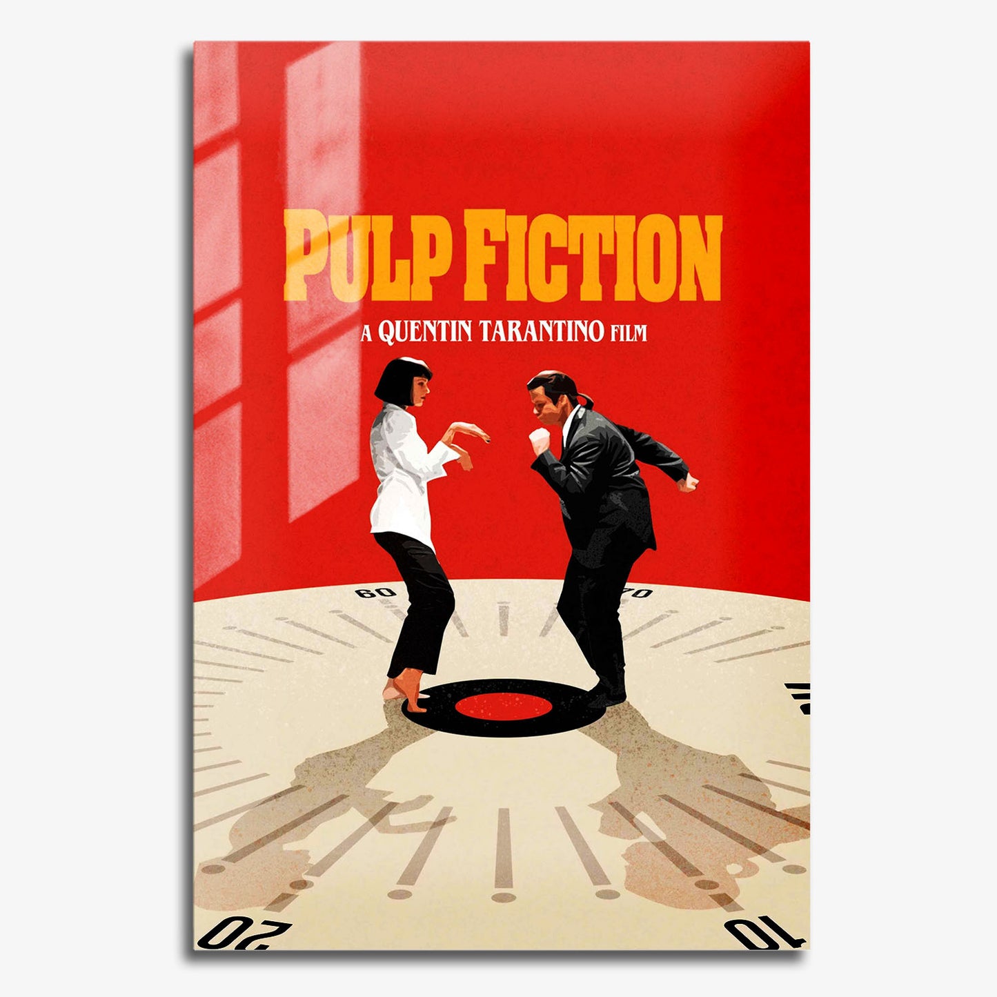 Flex Designs Metal Poster Pulp Fiction Key Visual 11 x 17" Home Goods - Movie 1994 Movie Metal Poster