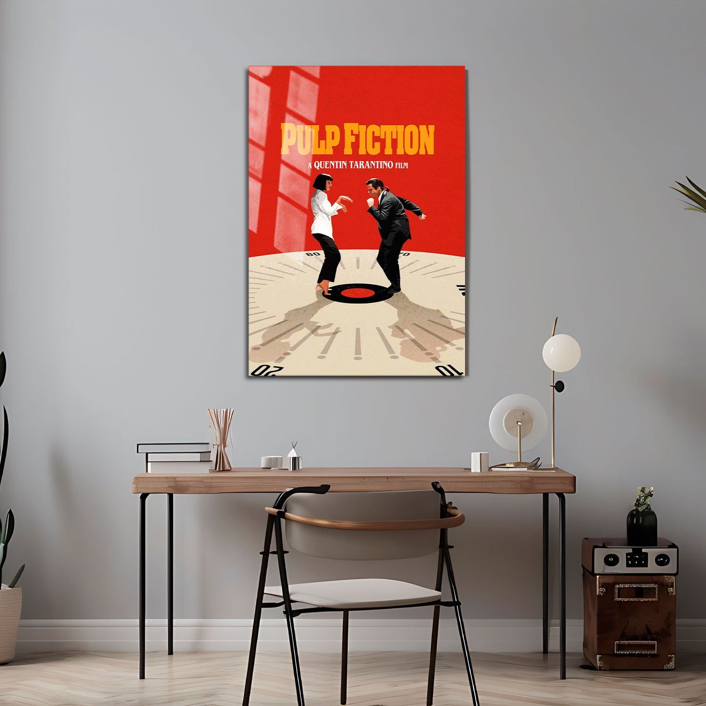 Flex Designs Metal Poster Pulp Fiction Key Visual 5 x 7" Home Goods - Movie 1994 Movie Metal Poster