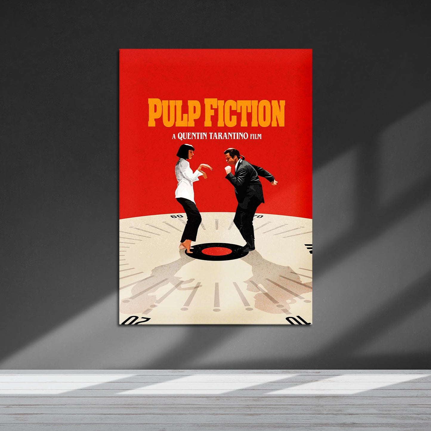 Flex Designs Metal Poster Pulp Fiction Key Visual 5 x 7" Home Goods - Movie 1994 Movie Metal Poster