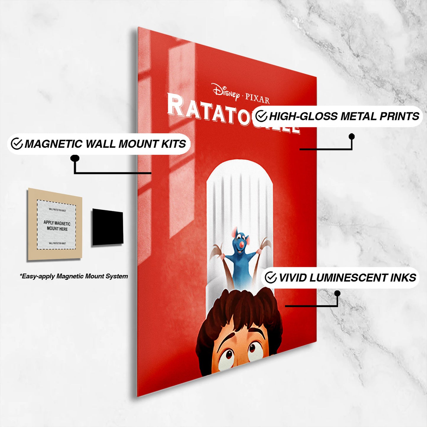 Flex Designs Metal Poster Ratatouille Sketch 16 x 24" Home Goods - Movie 2007 Movie Metal Poster