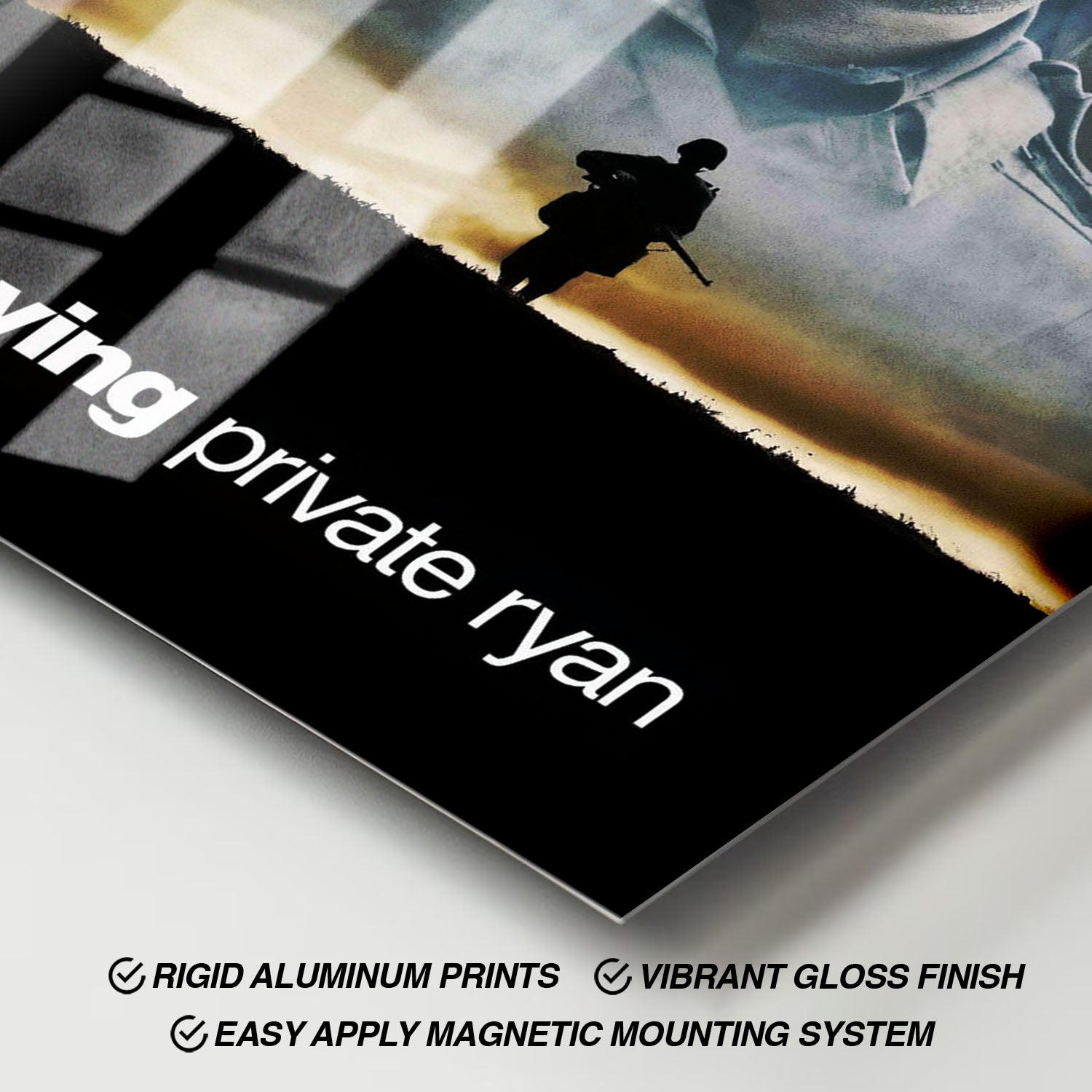 Flex Designs Metal Poster Saving Private Ryan 11 x 17" Home Goods - Movie 1998 Movie Metal Poster