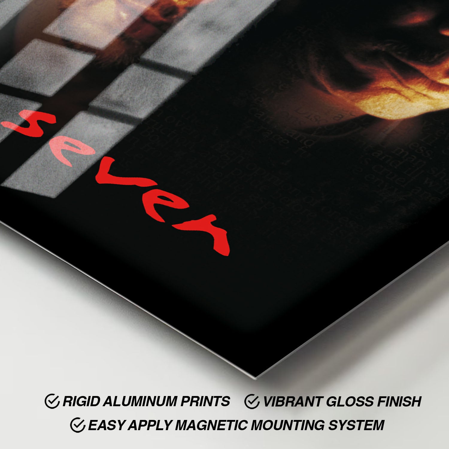 Flex Designs Metal Poster Se7en 11 x 17" Home Goods - Movie 1995 Movie Metal Poster