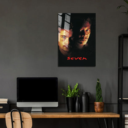 Flex Designs Metal Poster Se7en 24 x 36" Home Goods - Movie 1995 Movie Metal Poster