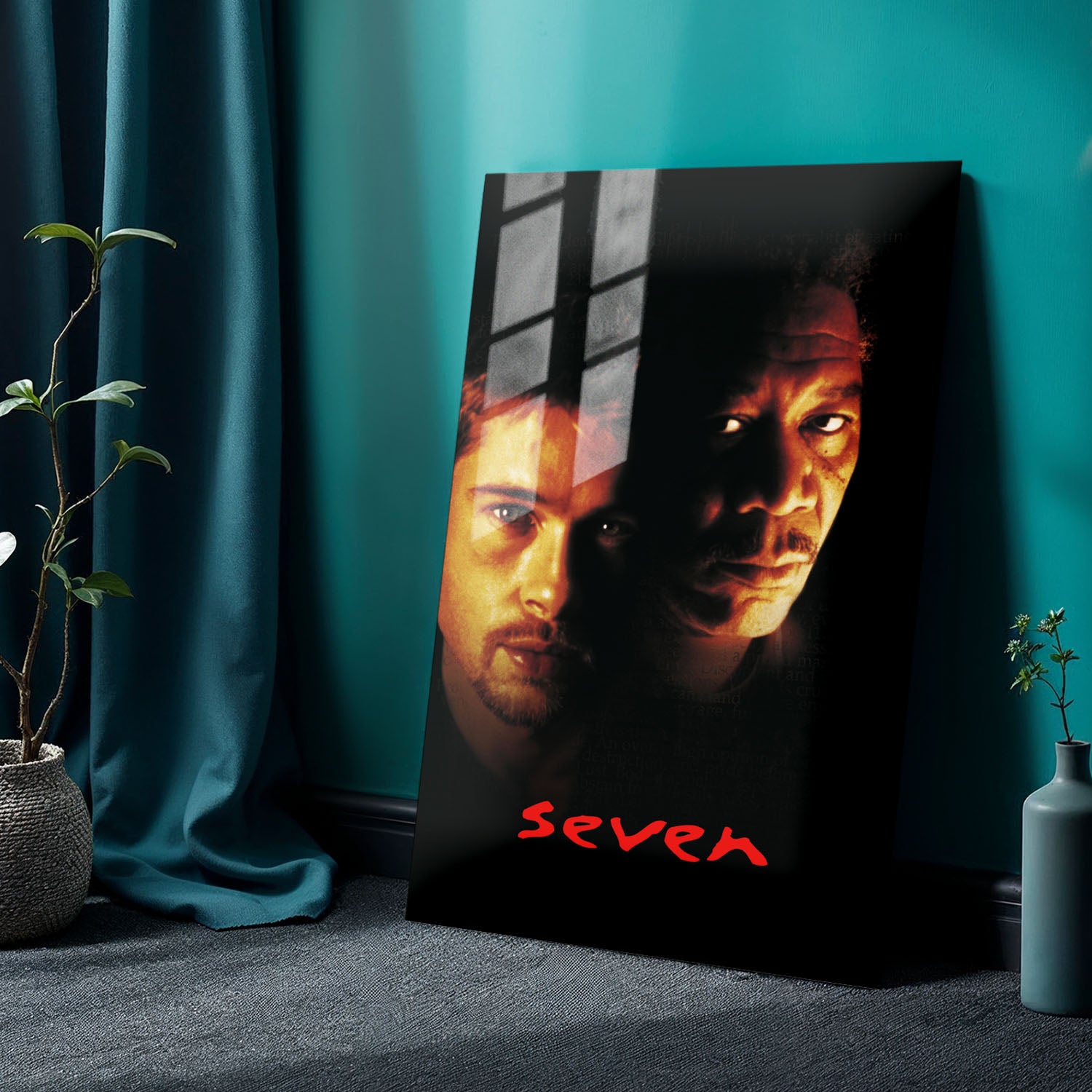 Flex Designs Metal Poster Se7en 24 x 36" Home Goods - Movie 1995 Movie Metal Poster
