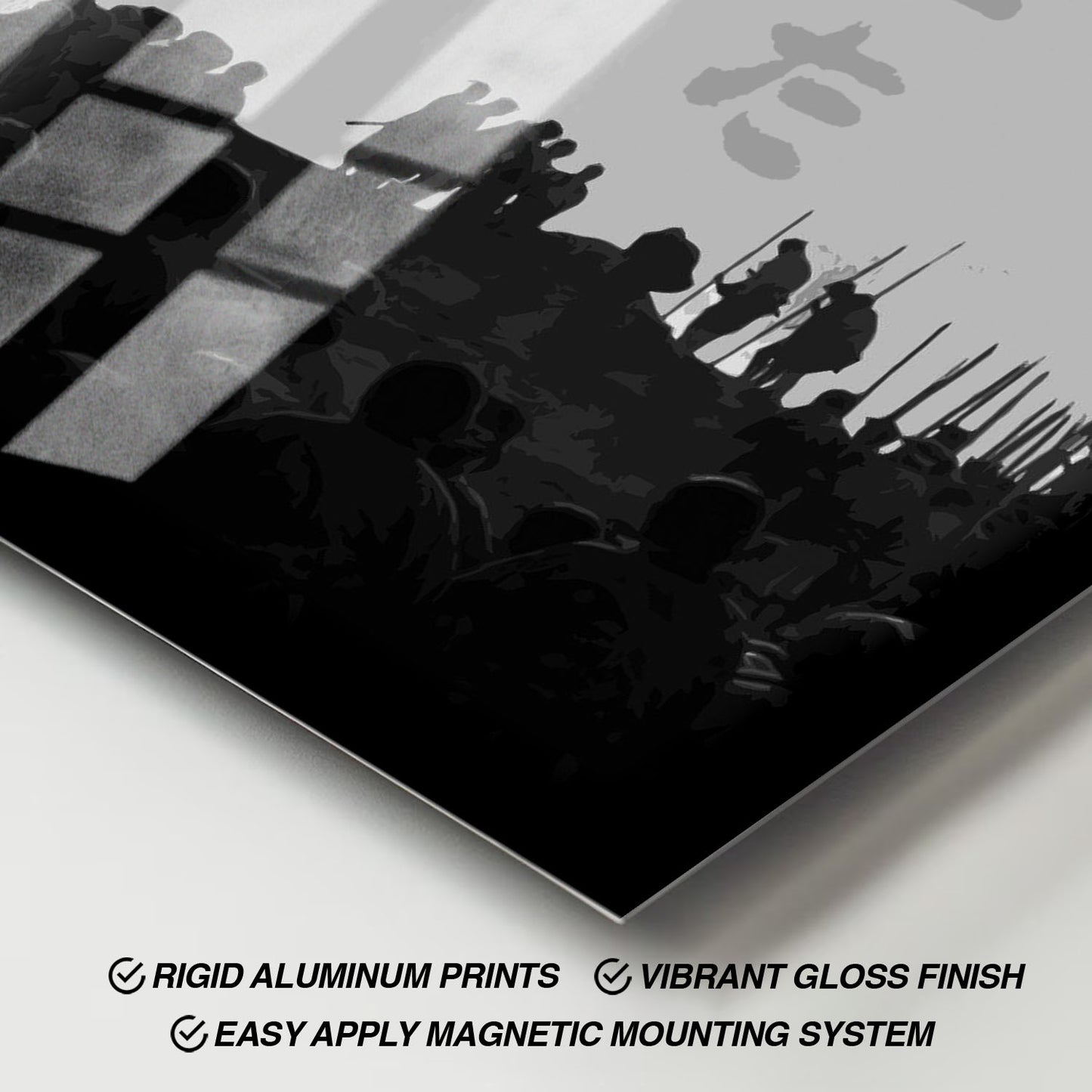 Flex Designs Metal Poster Seven Samurai 11 x 17" Home Goods - Movie 1954 Movie Metal Poster