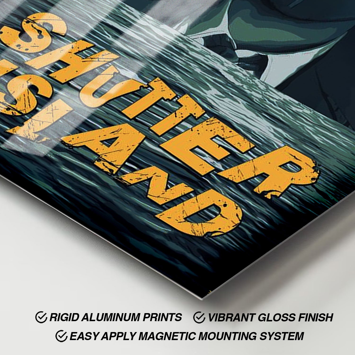 Flex Designs Metal Poster Shutter Island Cover 11 x 17" Home Goods - Movie 2010 Movie Metal Poster