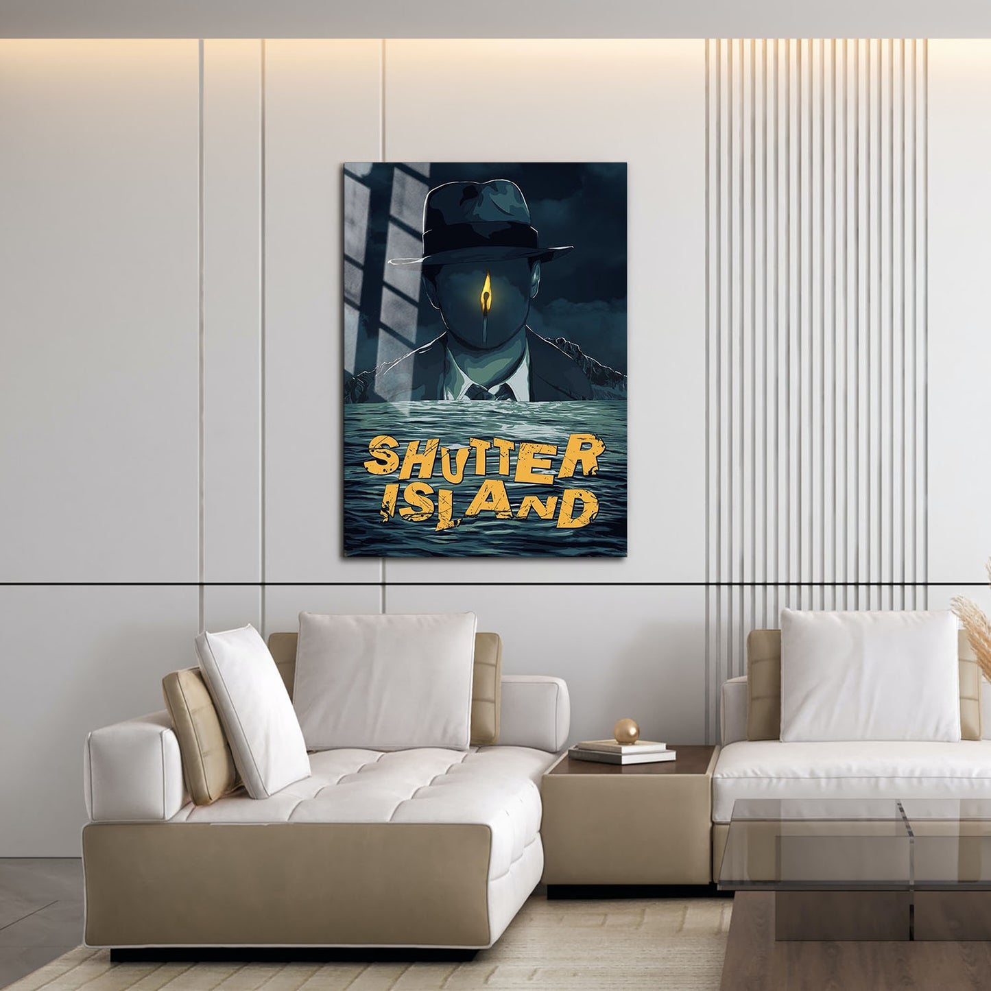 Flex Designs Metal Poster Shutter Island Cover 16 x 24" Home Goods - Movie 2010 Movie Metal Poster