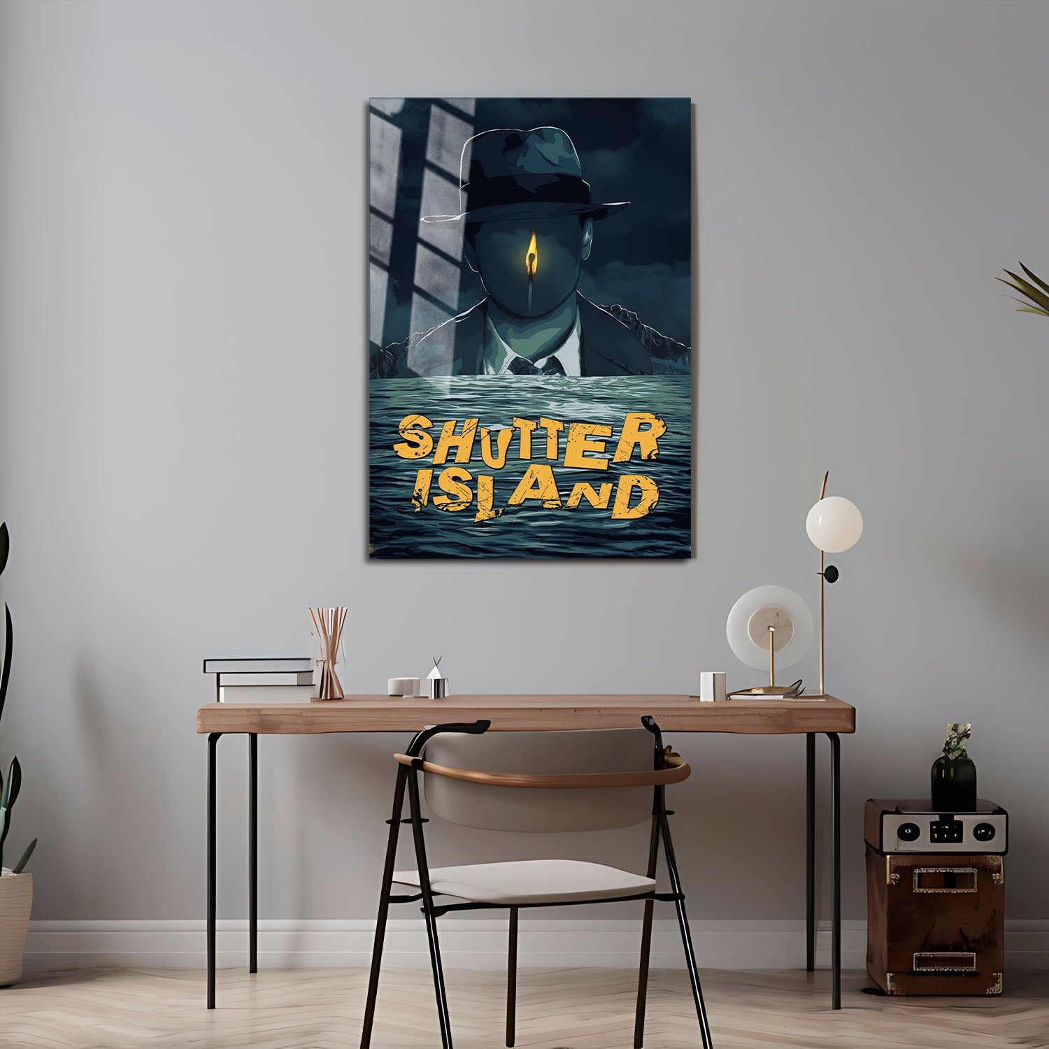 Flex Designs Metal Poster Shutter Island Cover 5 x 7" Home Goods - Movie 2010 Movie Metal Poster