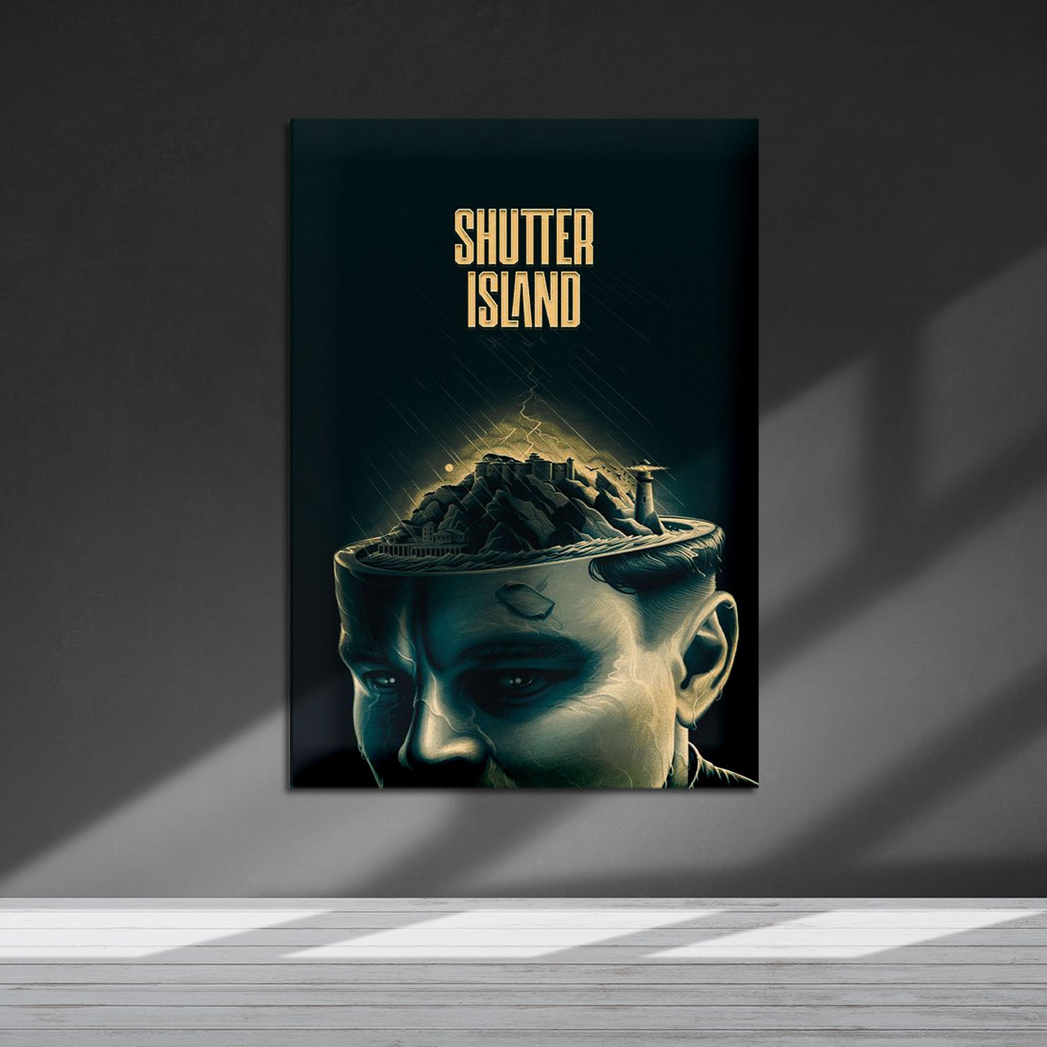 Flex Designs Metal Poster Shutter Island Drawing 5 x 7" Home Goods - Movie 2010 Movie Metal Poster