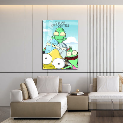Flex Designs Metal Poster Solar Opposites Alternate 16 x 24" Home Goods - TV show 2020 TV show Metal Poster