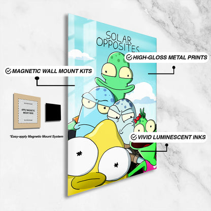 Flex Designs Metal Poster Solar Opposites Alternate 16 x 24" Home Goods - TV show 2020 TV show Metal Poster