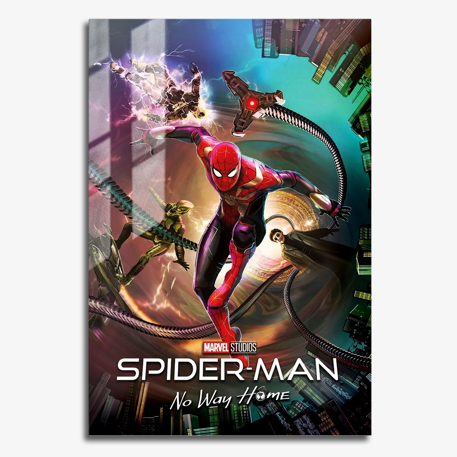 Flex Designs Metal Poster Spider-Man No Way Home Sketch 11 x 17" Home Goods - Movie 2021 Movie Metal Poster