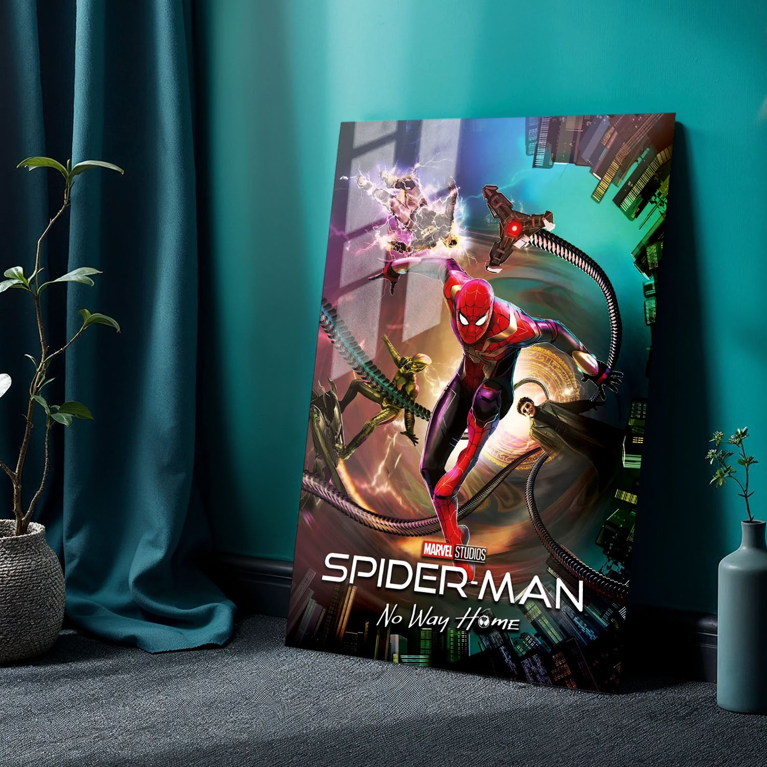 Flex Designs Metal Poster Spider-Man No Way Home Sketch 24 x 36" Home Goods - Movie 2021 Movie Metal Poster