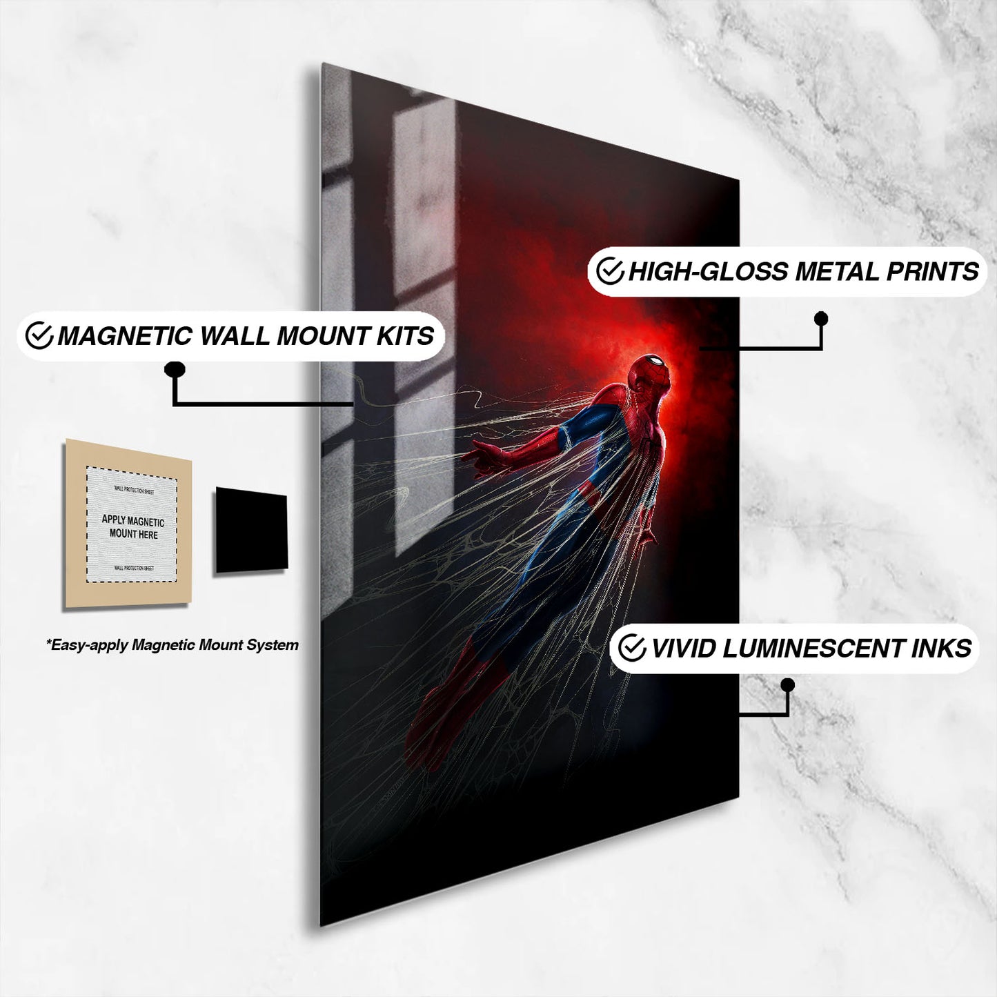 Flex Designs Metal Poster SpiderMan Brand New Day Key Visual 16 x 24" Home Goods - Movie 2026 Movie Metal Poster