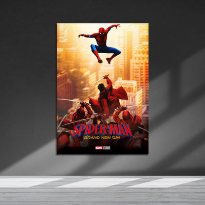 Flex Designs Metal Poster SpiderMan Brand New Day Theatrical 5 x 7" Home Goods - Movie 2026 Movie Metal Poster