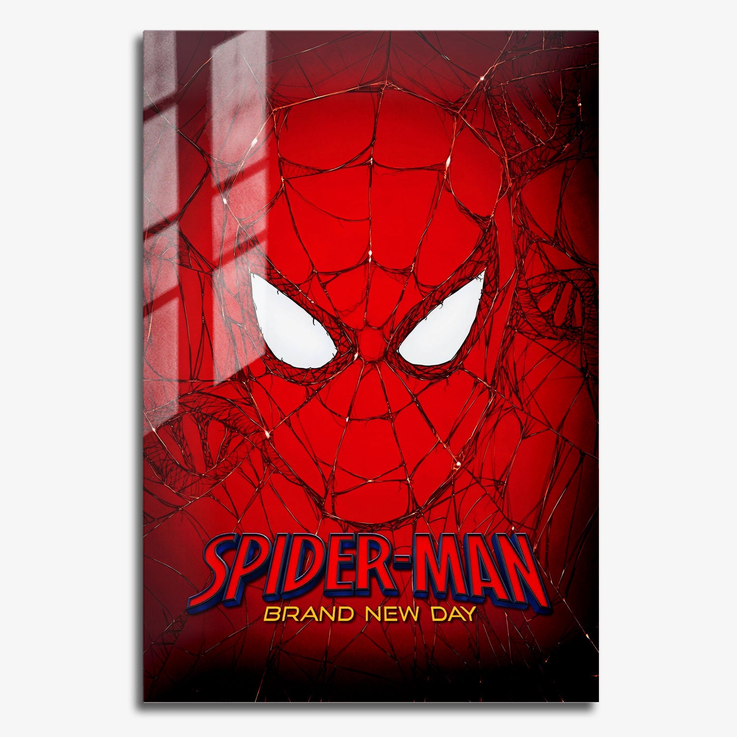 Flex Designs Metal Poster SpiderMan Brand New Day Face 11 x 17" Home Goods - Movie 2026 Movie Metal Poster