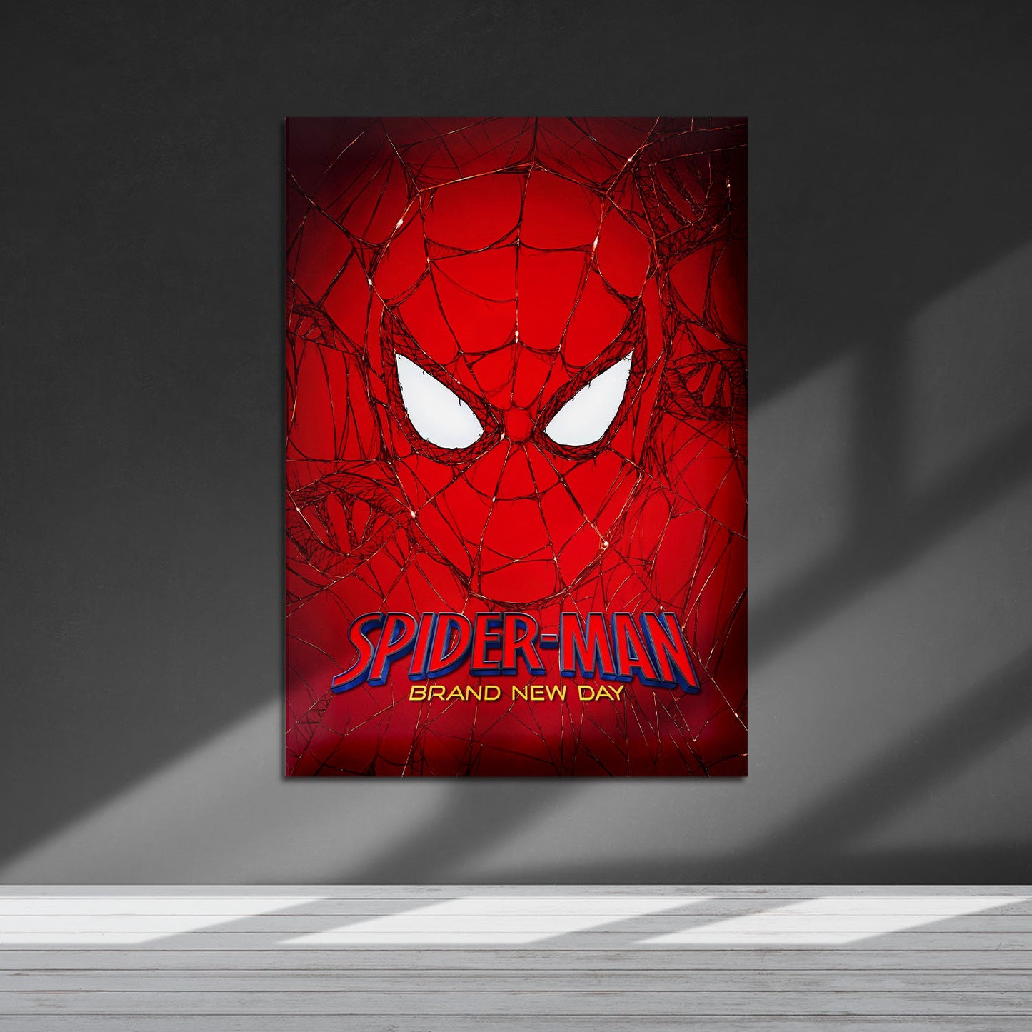 Flex Designs Metal Poster SpiderMan Brand New Day Face 5 x 7" Home Goods - Movie 2026 Movie Metal Poster