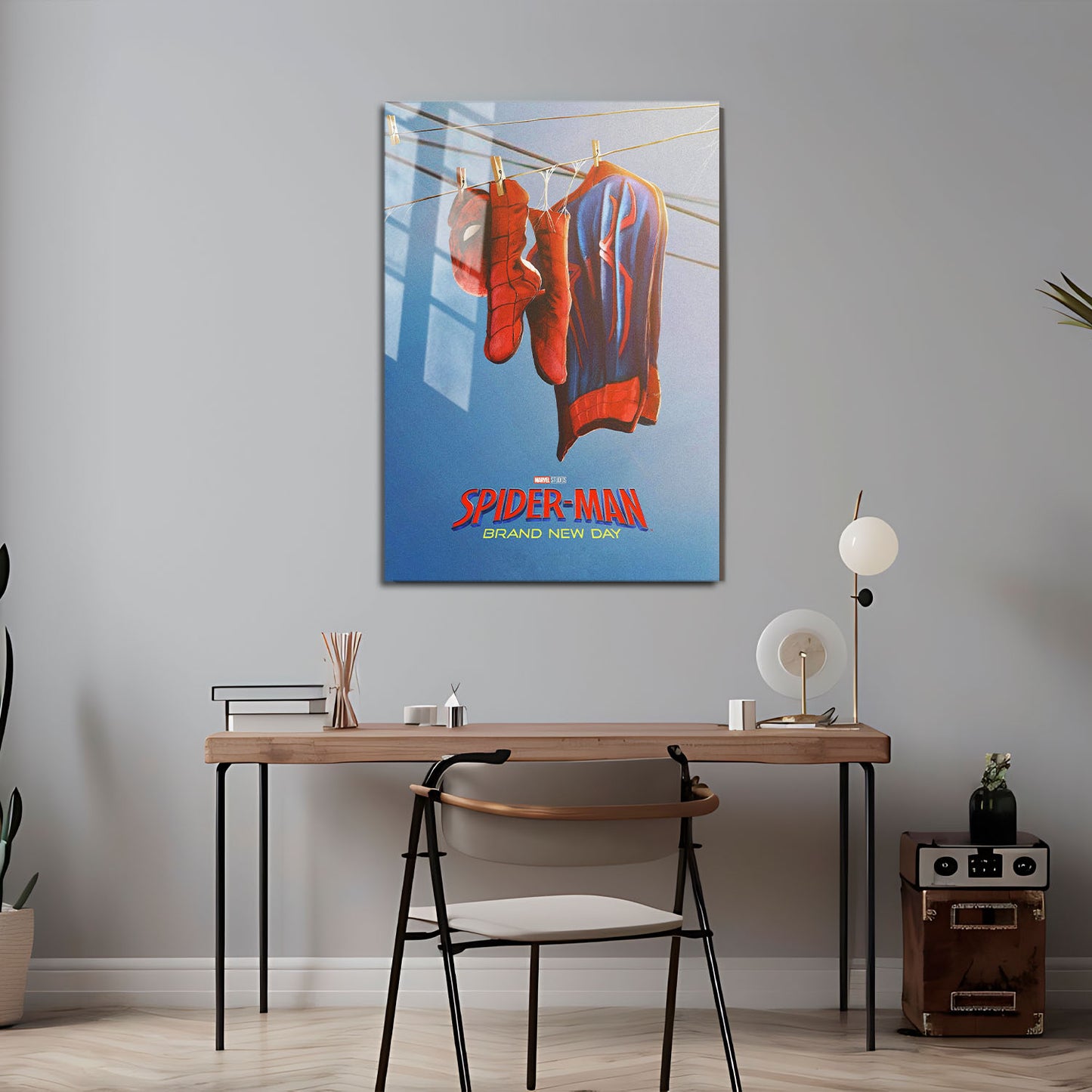 Flex Designs Metal Poster SpiderMan Brand New Day Suit 5 x 7" Home Goods - Movie 2026 Movie Metal Poster