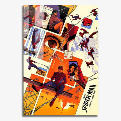 Flex Designs Metal Poster SpiderMan Brand New Day World 11 x 17" Home Goods - Movie 2026 Movie Metal Poster