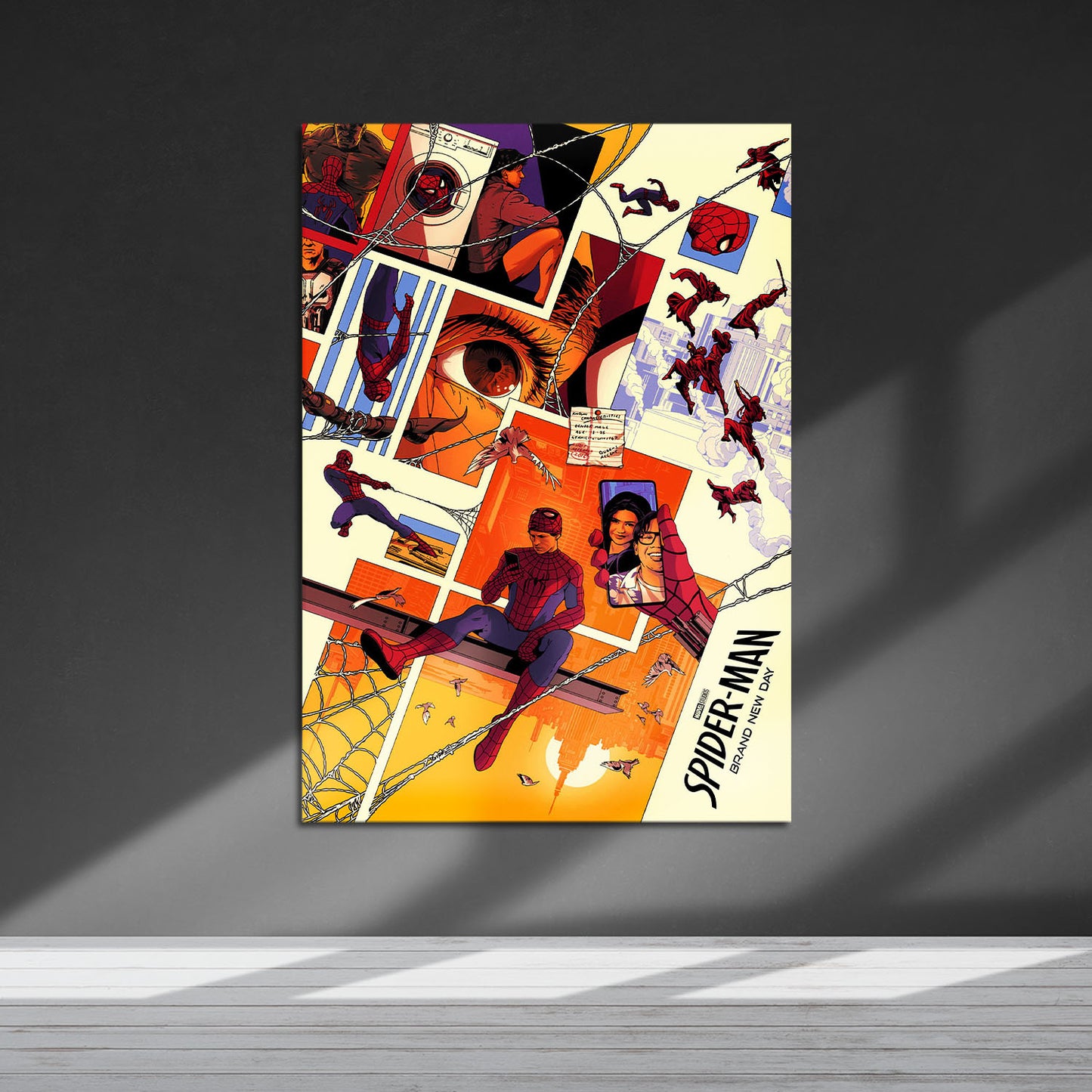 Flex Designs Metal Poster SpiderMan Brand New Day World 5 x 7" Home Goods - Movie 2026 Movie Metal Poster