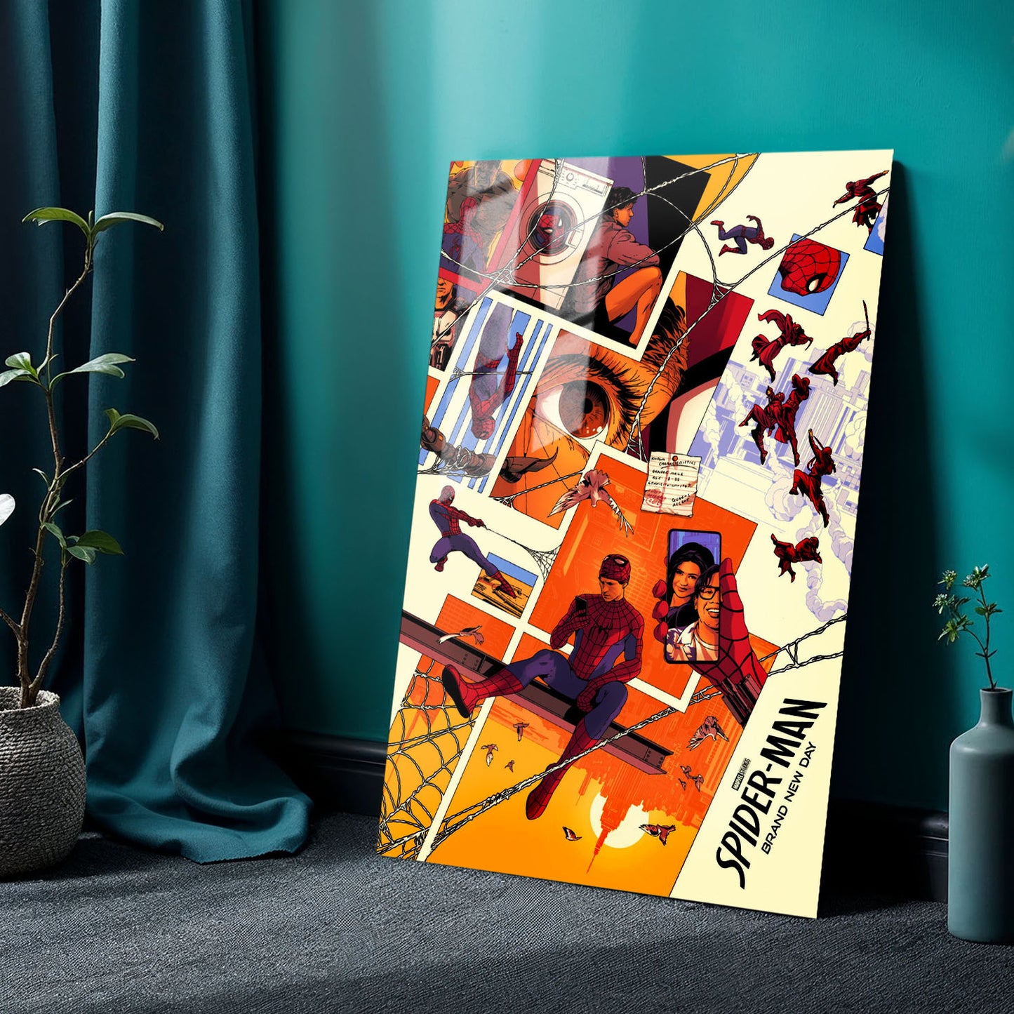 Flex Designs Metal Poster SpiderMan Brand New Day World 24 x 36" Home Goods - Movie 2026 Movie Metal Poster