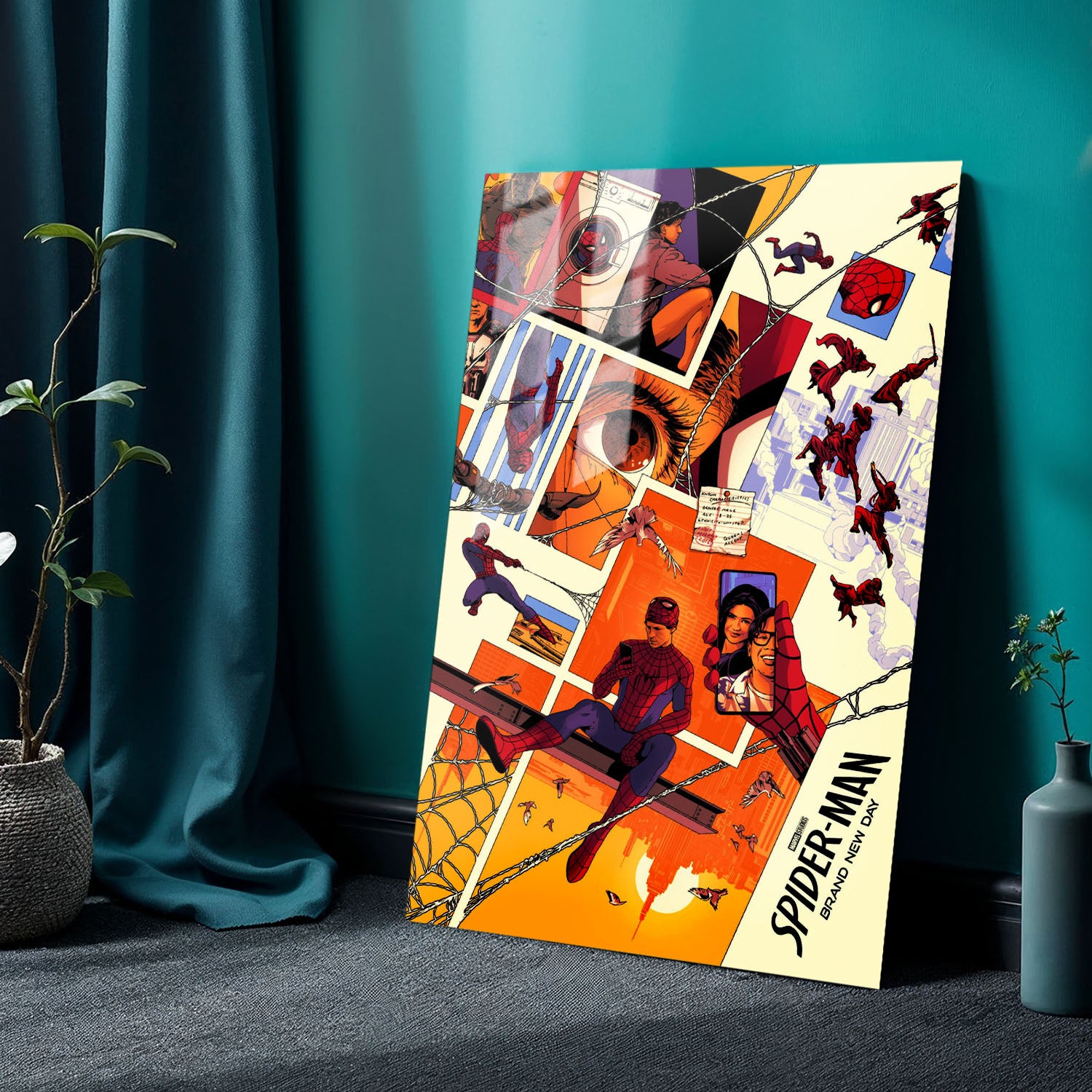 Flex Designs Metal Poster SpiderMan Brand New Day World 24 x 36" Home Goods - Movie 2026 Movie Metal Poster