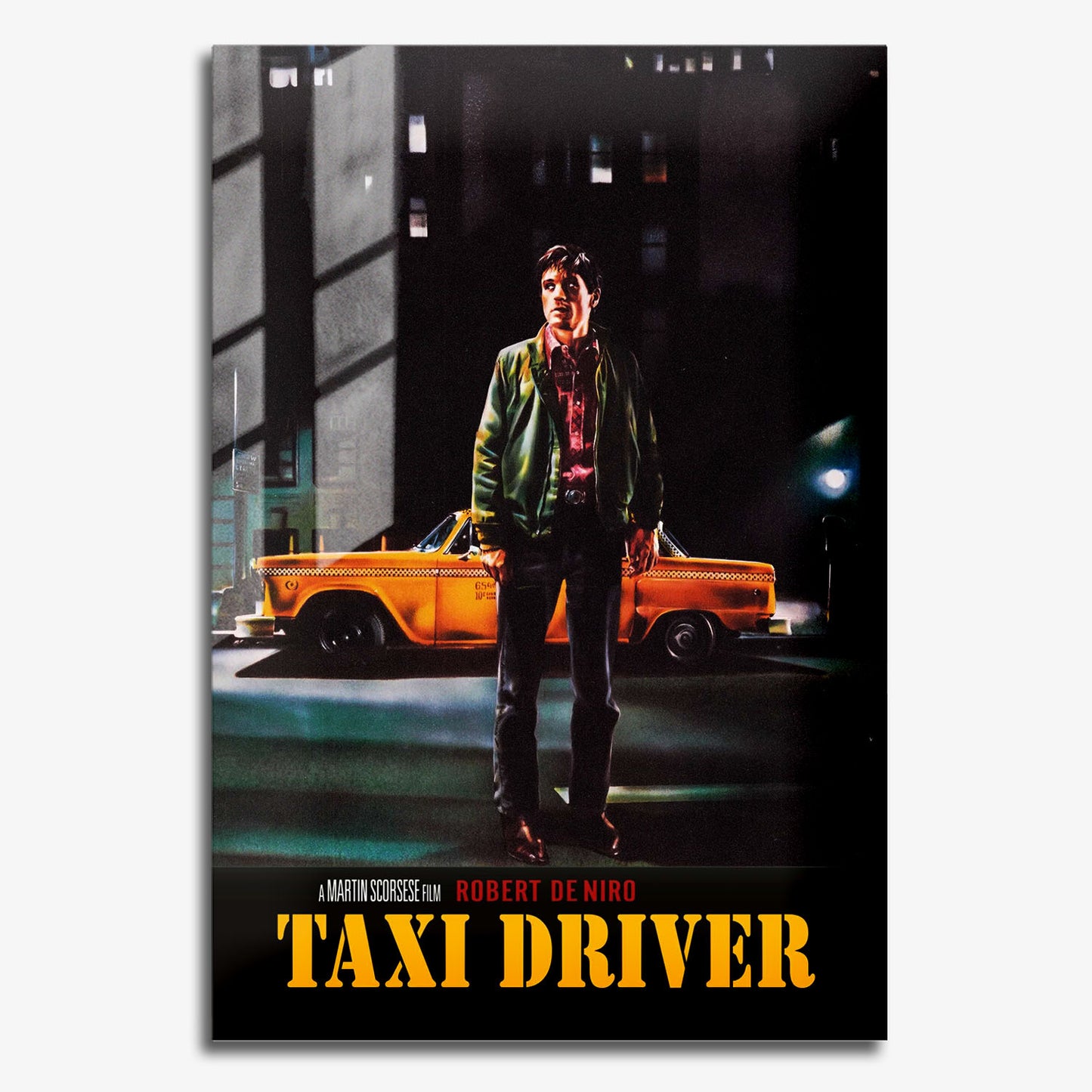 Flex Designs Metal Poster Taxi Driver Cinematic 11 x 17" Home Goods - Movie 1976 Movie Metal Poster